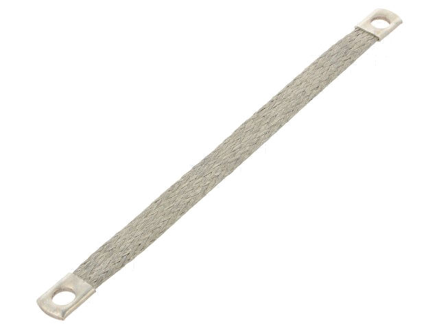 Vlechtwerk; tape; 10mm2; Ø1: 8,5mm; Ø2: 8,5mm; L: 0,2m; -20÷125°C Vlechtwerk; tape; 10mm2; Ø1: 8,5mm; Ø2: 8,5mm; L: 0,2m; -20÷125°C